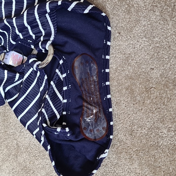 Navy stripe swimsuit - Picture 4 of 6
